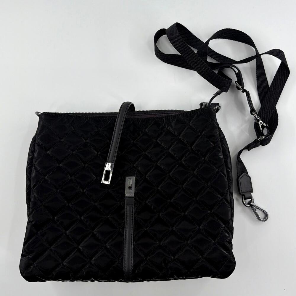 MZ Wallace Black Medium Astor Hobo Crossbody Handbag - Picture 8 of 13